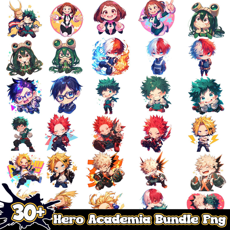 Hero Academia Bundle 30+ PNG