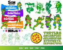 Ninja Turtles PNG & SVG Bundle, 1000+ Files For Cricut & Silhouette