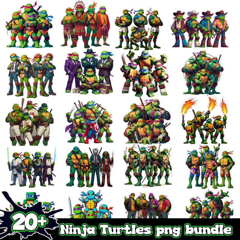 Ninja Turtles Bundle 20+ PNG