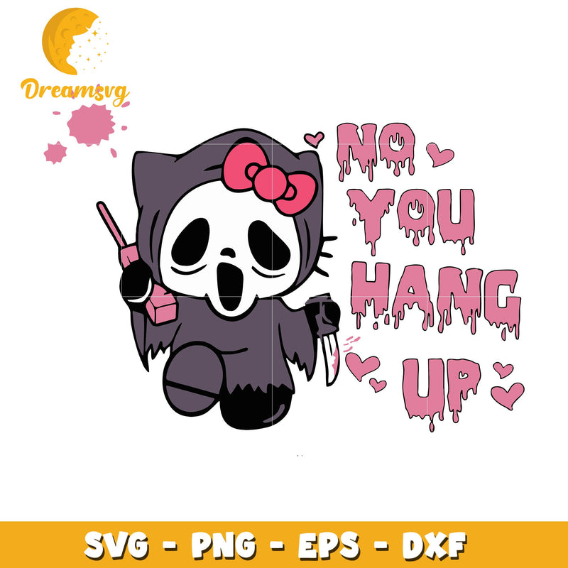 Hello Kitty Ghostface No You Hang Up svg