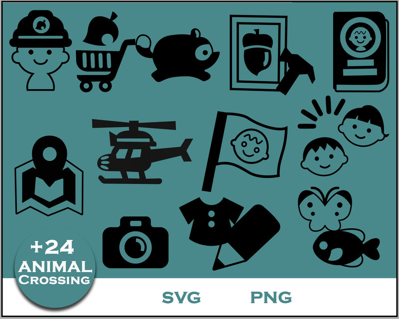 24+ Nook mobile Svg Bundle, Animal Crossing Svg Bundle, Animal Crossing Svg, Cartoon svg, png digital file