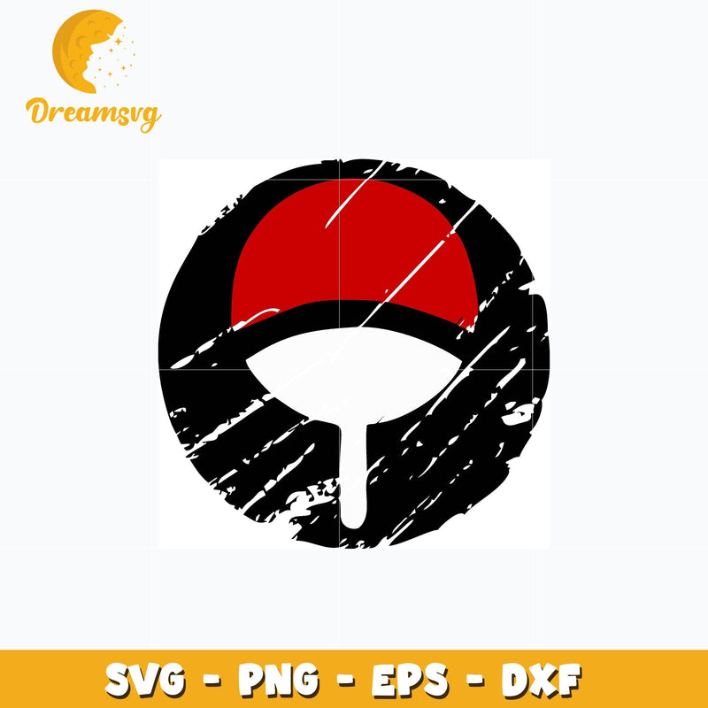 Uchiha clan logo design svg, anime svg, Naruto svg