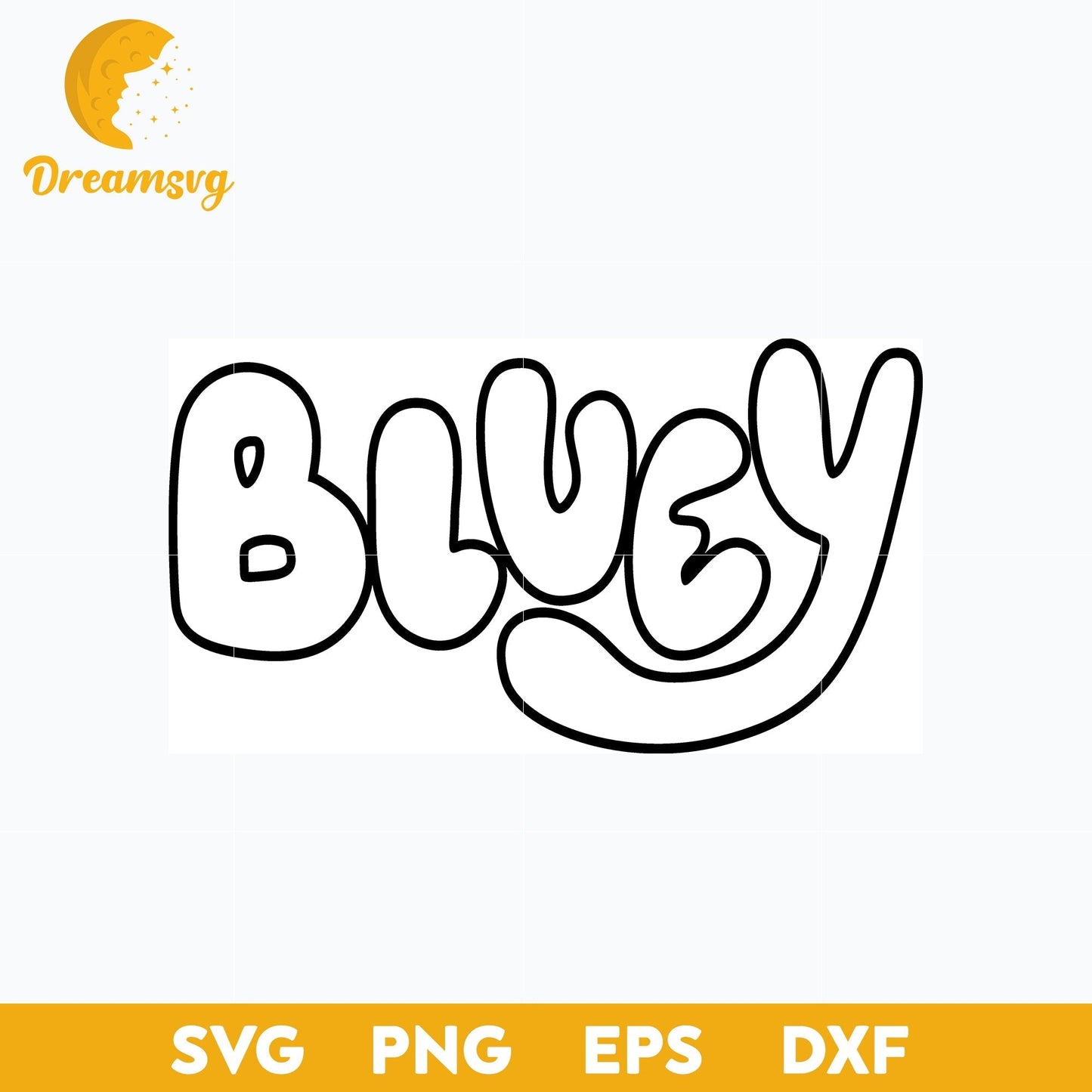 Logo bluey svg, Bluey Vector, Bluey Alphabeth, Bluey Cutfile, Bluey Clipart, Cartoon svg, png, dxf, eps file