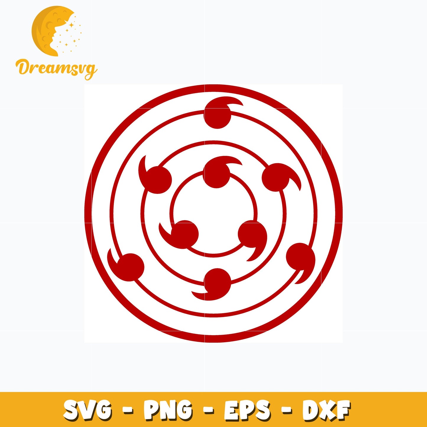The Nine Bijuu Sharingan svg, anime svg, Naruto svg