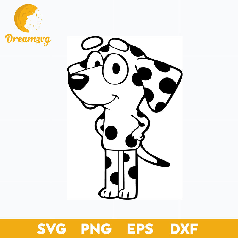 Chloe Coloring svg, Bluey svg, Cartoon svg, png, dxf, eps file