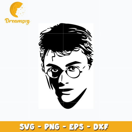 Harry Potter face svg, anime svg, Harry Potter svg