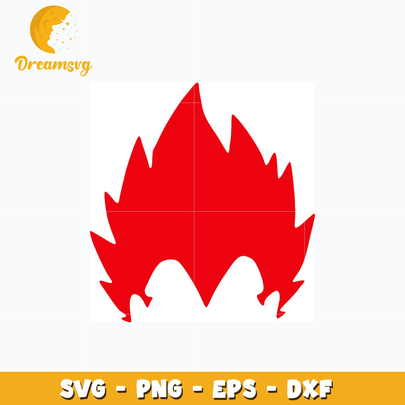 Vegeta red hair dragonball svg, anime svg, Dragonball svg