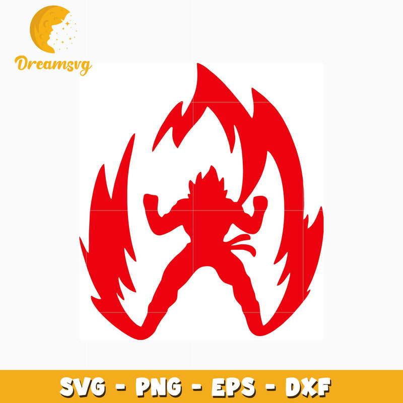 Vegeta red energy dragonball svg, anime svg, Dragonball svg