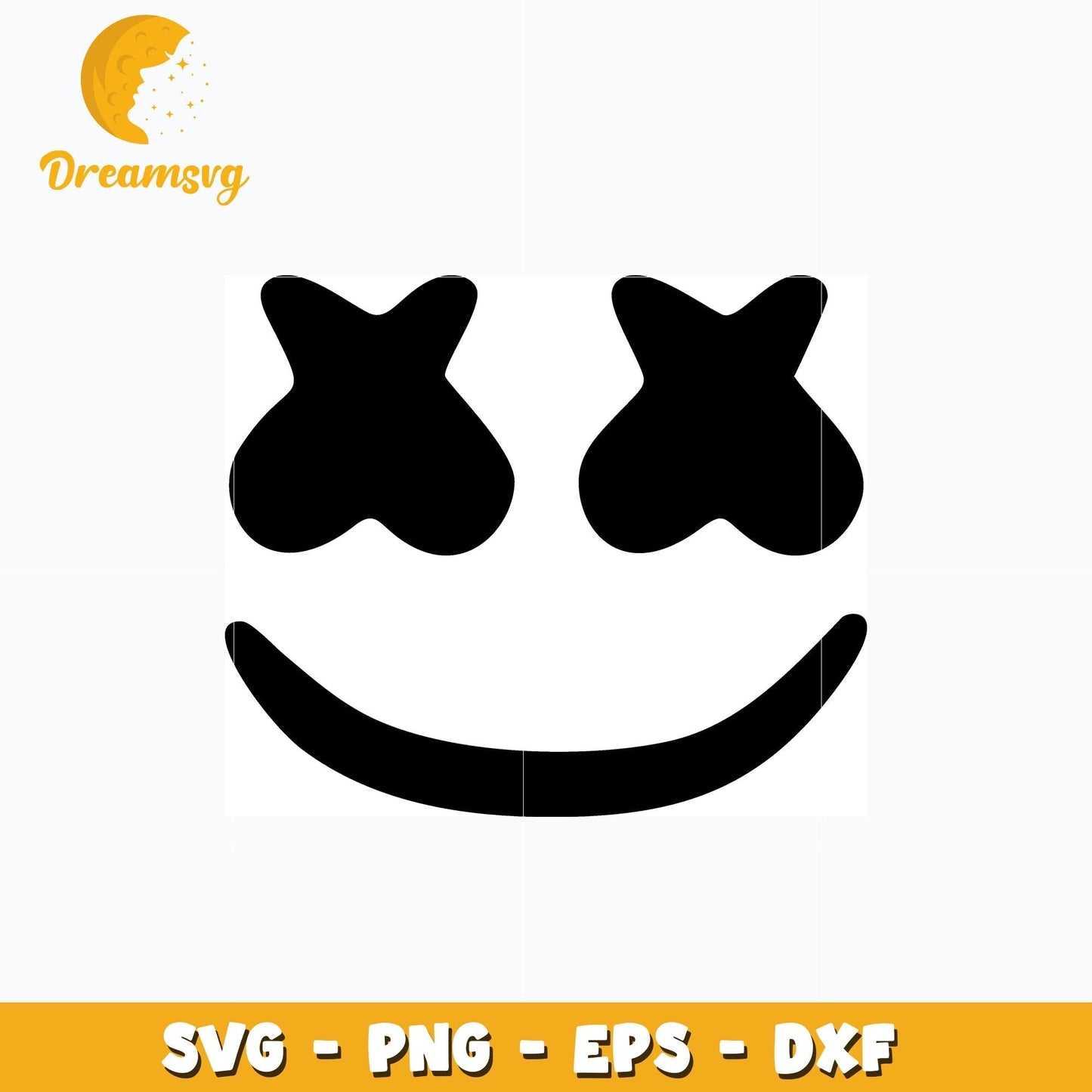 Marshmello fortnite face svg, anime svg, Fortnite svg