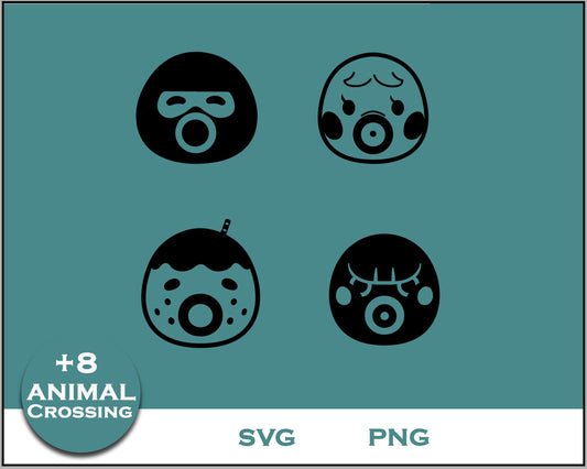 8+ Octopus Svg Bundle, Animal Crossing Svg Bundle, Animal Crossing Svg, Cartoon svg, png digital file