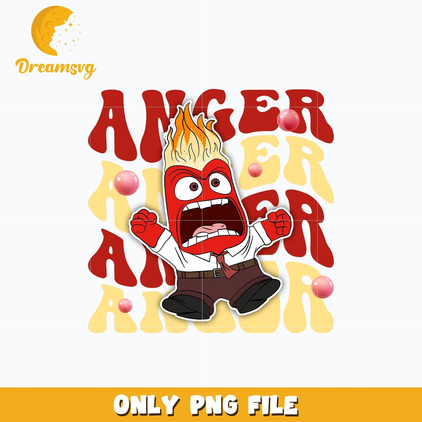 Anger name design png, cartoon png