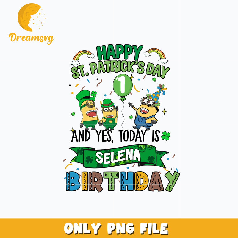 Minions today is selena birthday Png