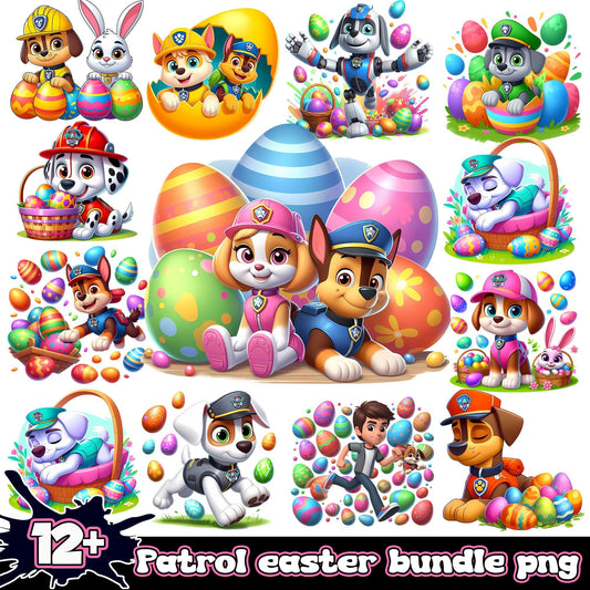 Paw Patrol easter png bundle