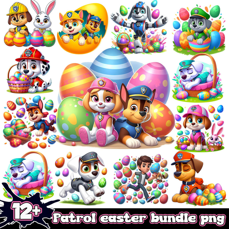 Paw Patrol easter png bundle