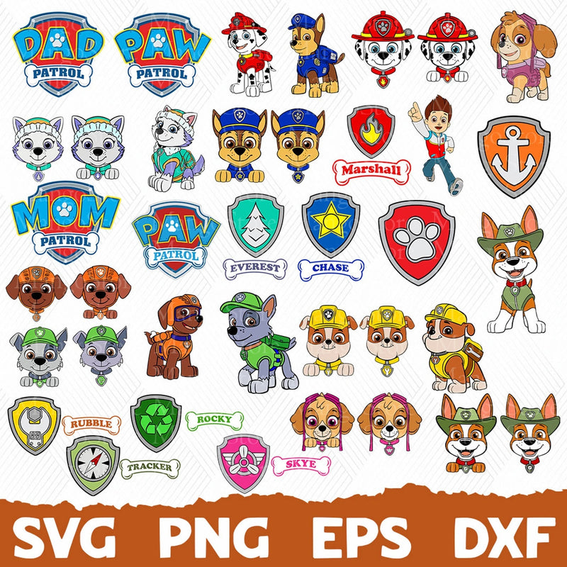 Paw Patrol Bundle SVG