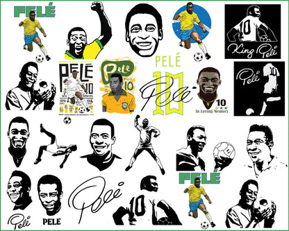 RIP Pele Brazil svg, Pele Brazil png, Rip Pele Digital, My Legend Style Svg, Pele Soccer Download.