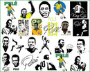 RIP Pele Brazil svg, Pele Brazil png, Rip Pele Digital, My Legend Style Svg, Pele Soccer Download.