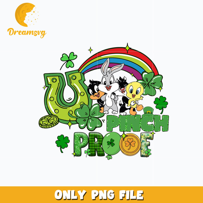 Looney Tunes pinch proof rainbow patrick's day Png