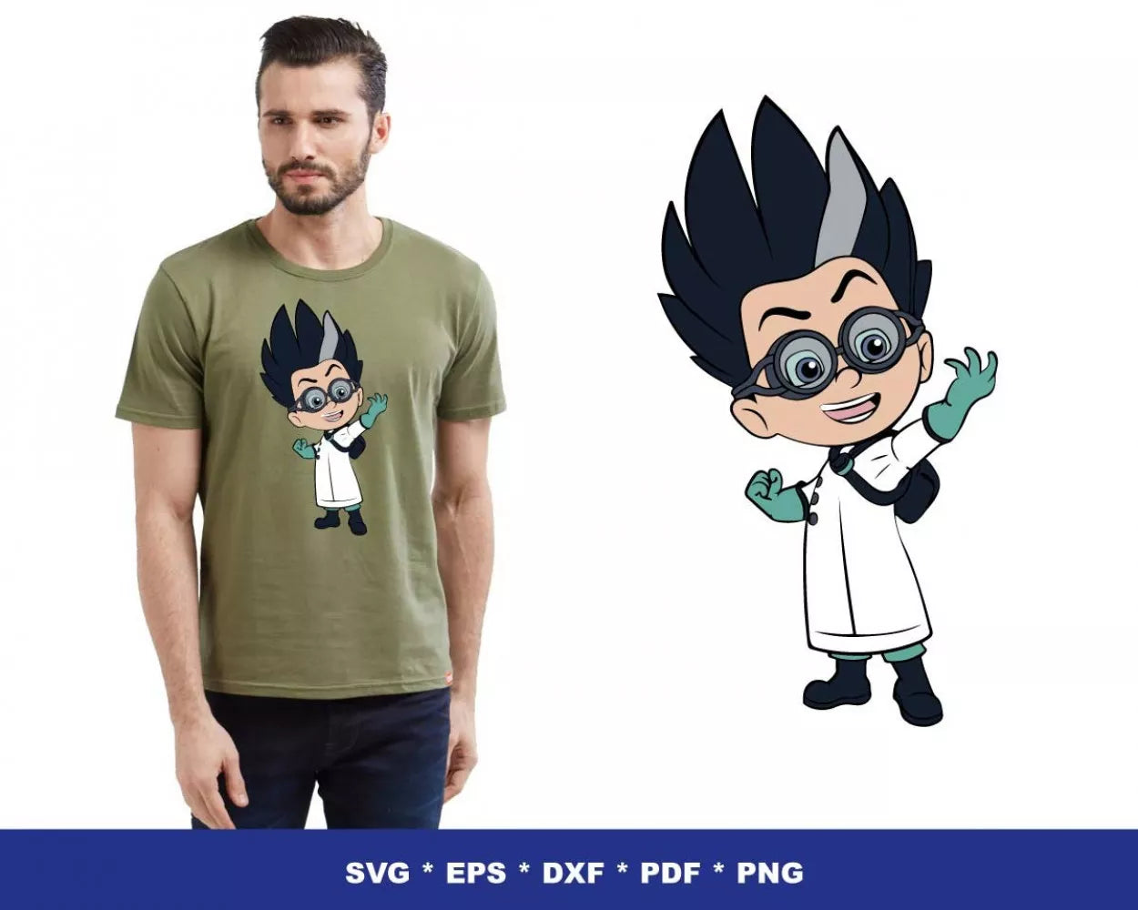 PJ Masks Clipart Bundle, PNG & SVG Cut Files for Cricut & Silhouette