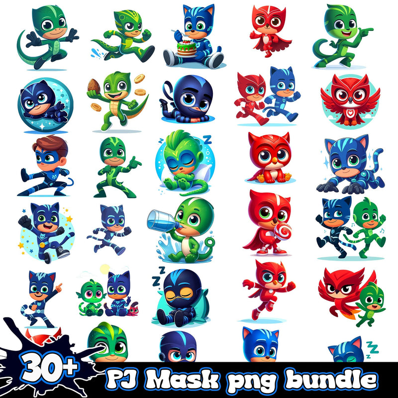 PJ Mask Bundle 30+ PNG