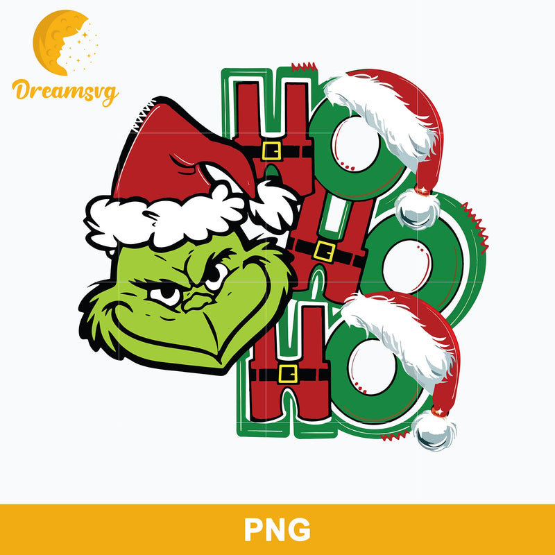 Ho Ho Ho Grinch Santa Christmas PNG, Grinch Christmas PNG, Christmas PNG.