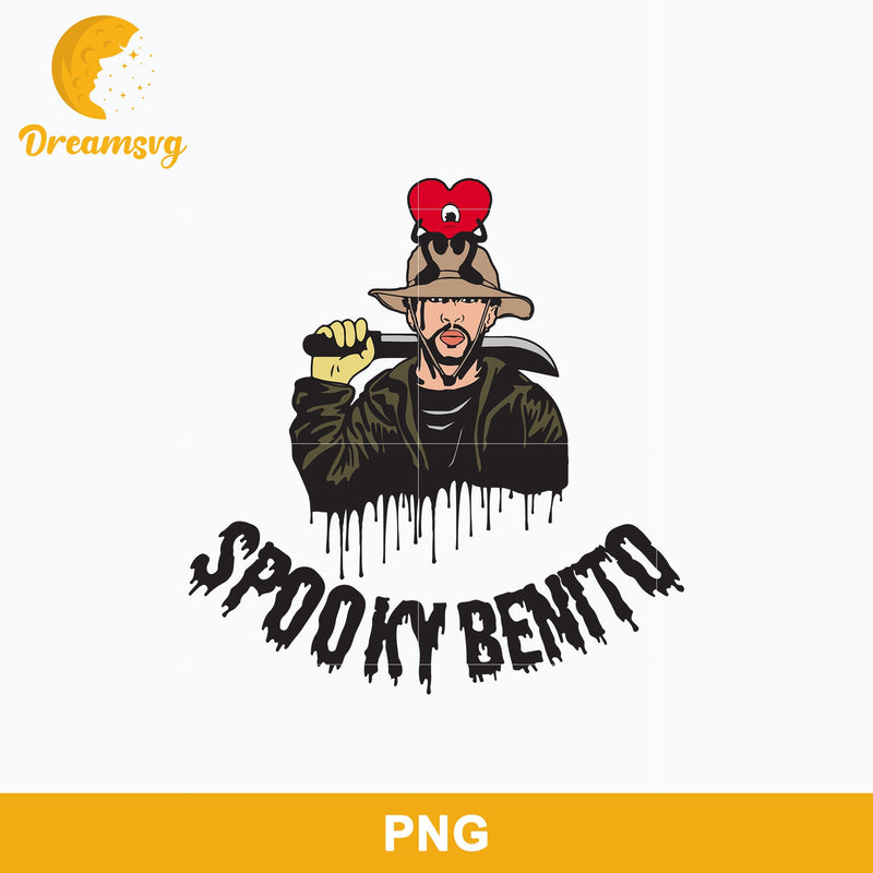 Spooky Benito Png, Bad Bunny Jason Voorhees Halloween Png Digital file