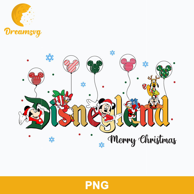 Disneyland Merry Christmas PNG, Mickey Christmas PNG, Christmas PNG Digital File.