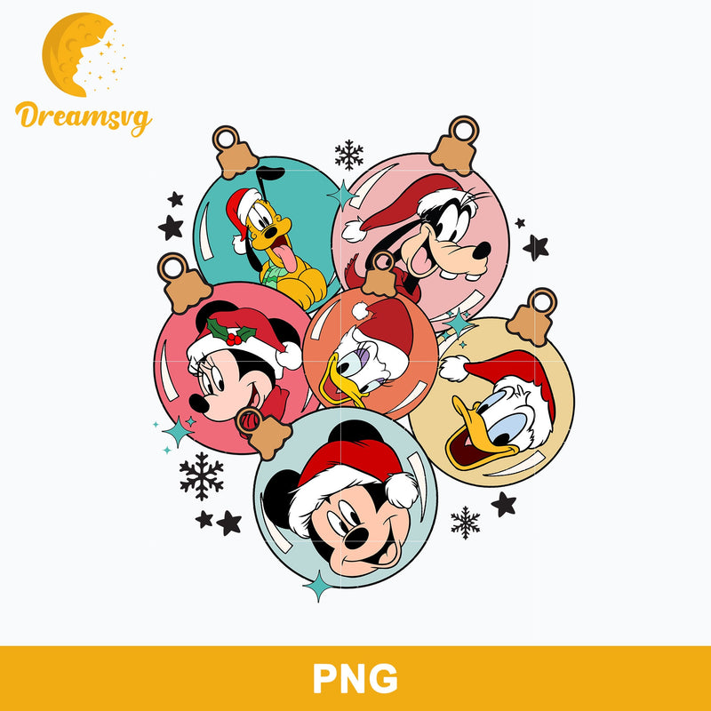 Friends Disney Mickey Mouse And Friends Merry Christmas PNG, Christmas PNG Digital File.