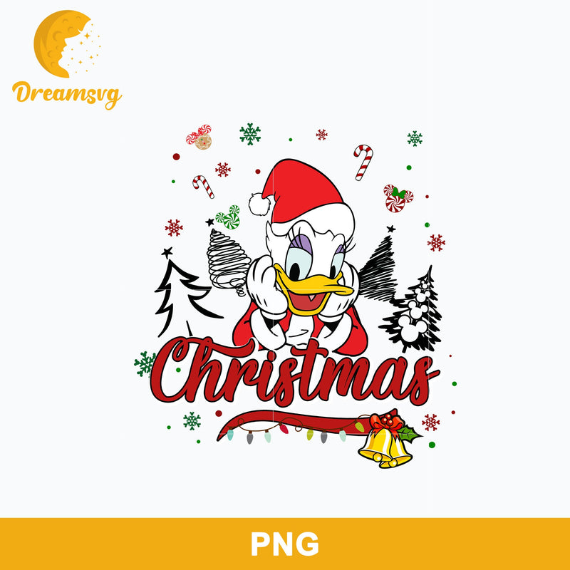 Daisy Duck Merry Christmas PNG, Christmas PNG Digital File.