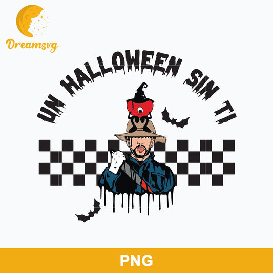Bad Bunny Michael Myers Horror Png, Un Halloween Si Ti Png Digital file BHLW38