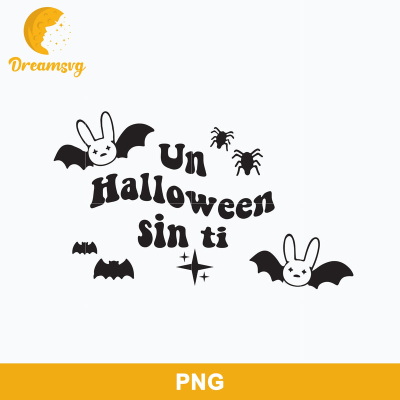 Bunny Bat Halloween Heart Png, Un Halloween Si Ti Png Digital file BHLW43