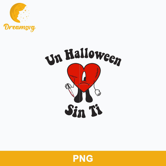 Heart Bunny Heart Halloween Png, Un Halloween Sin Ti Png Digital file BHLW60