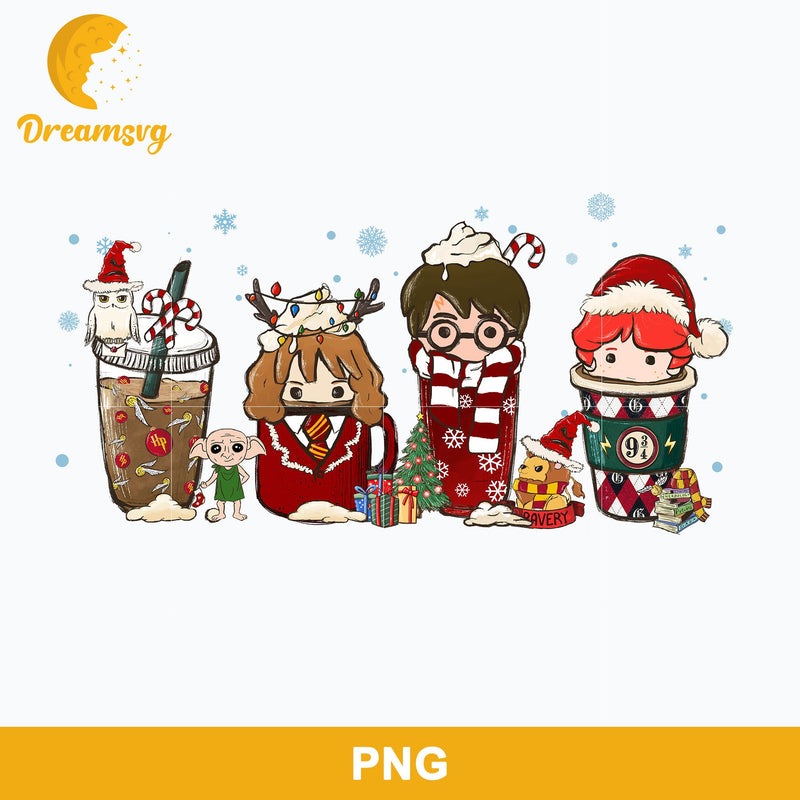 Harry Potter Christmas Coffee PNG, Christmas Coffee PNG.