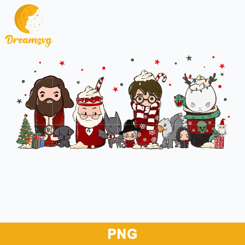 Christmas Harry Potter PNG, Coffee Christmas PNG Digital File.