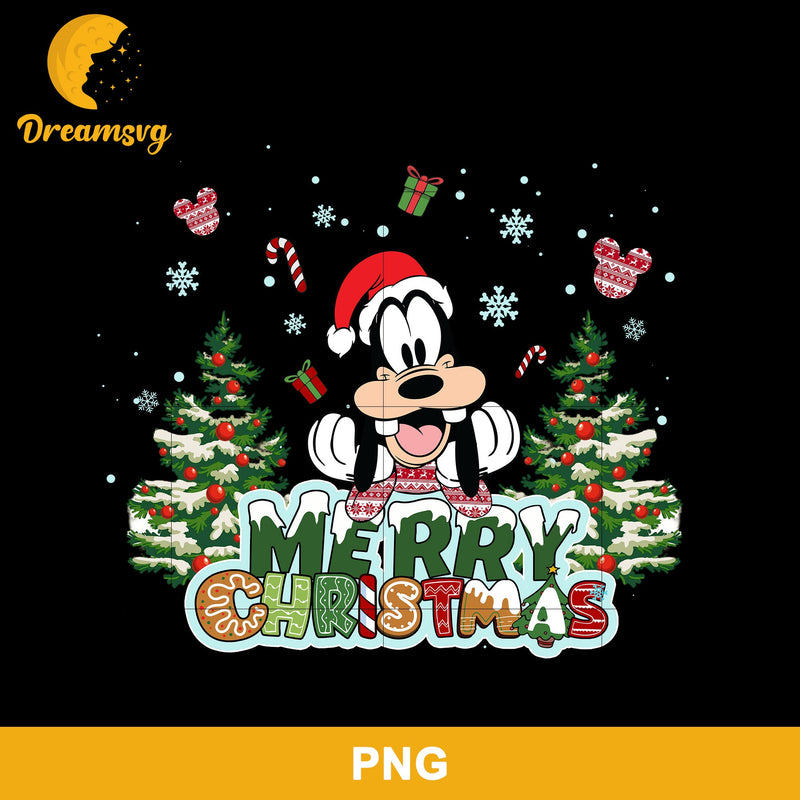 Goofy Merry Christmas PNG, Disney Christmas PNG, Christmas PNG.