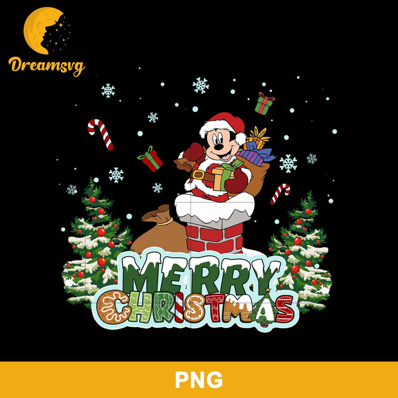 Mickey Mouse Santa Claus Christmas PNG, Disney Christmas PNG File.