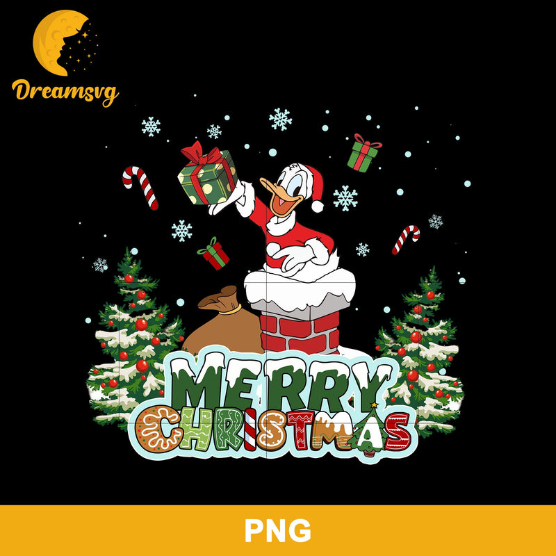 Donald Duck Christmas PNG, Disney Merry Christmas PNG File.