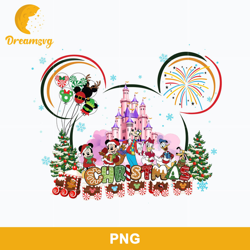 Family Disney Christmas PNG, Disney Christmas PNG File.