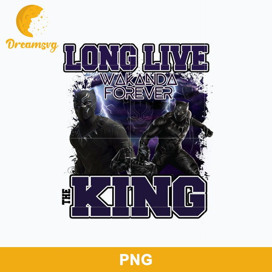 Black Panther Wakanda Forever PNG, Long Live The King PNG, Marvel PNG