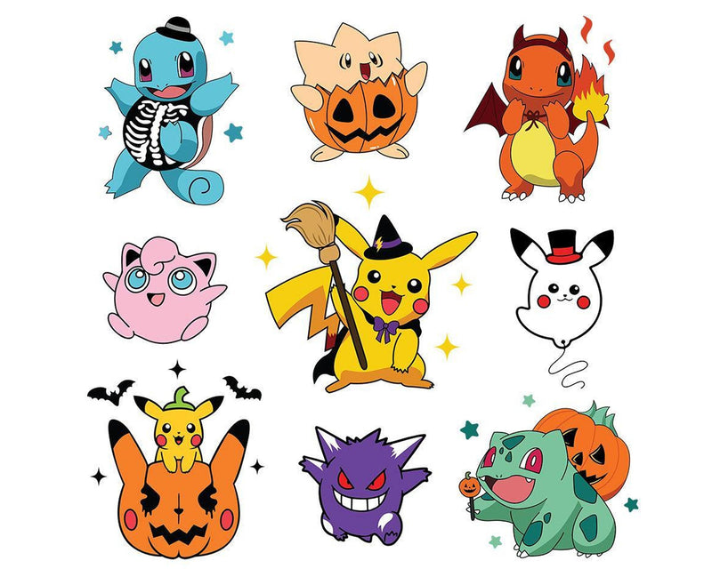 Pokemon Halloween SVG bundle, pokemon halloween svg