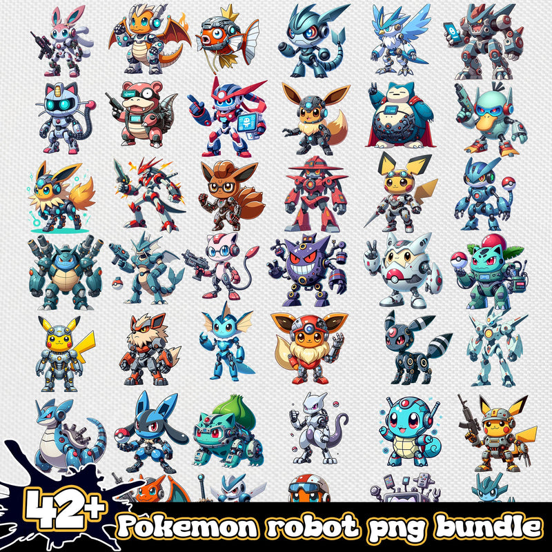 Pokemon robot png mega bundle