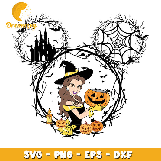 Belle Princess Halloween Svg