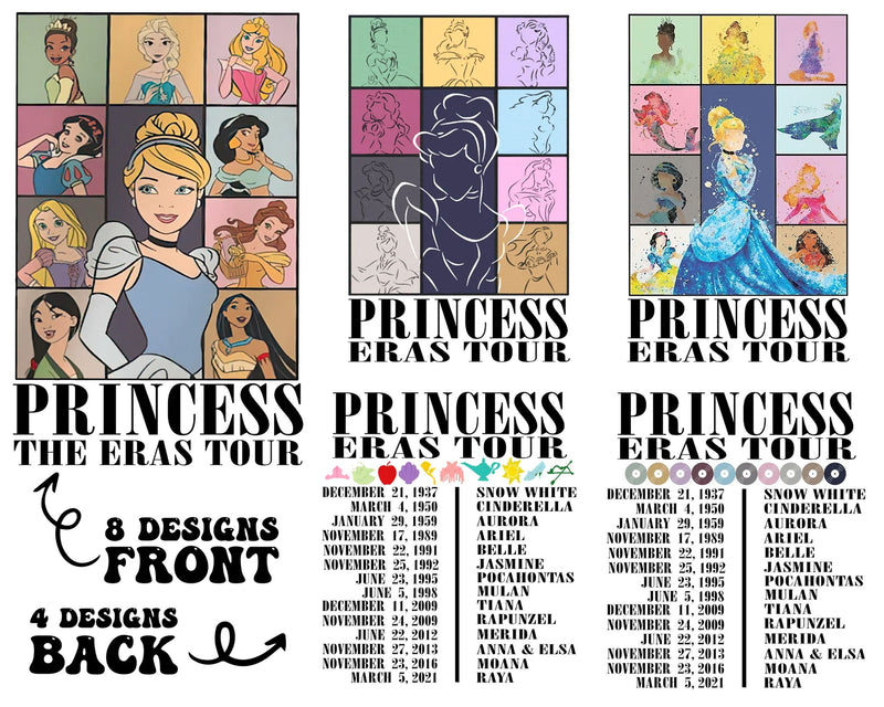 Princess The Eras Tour PNG Bundle, Princess Eras Tour PNG