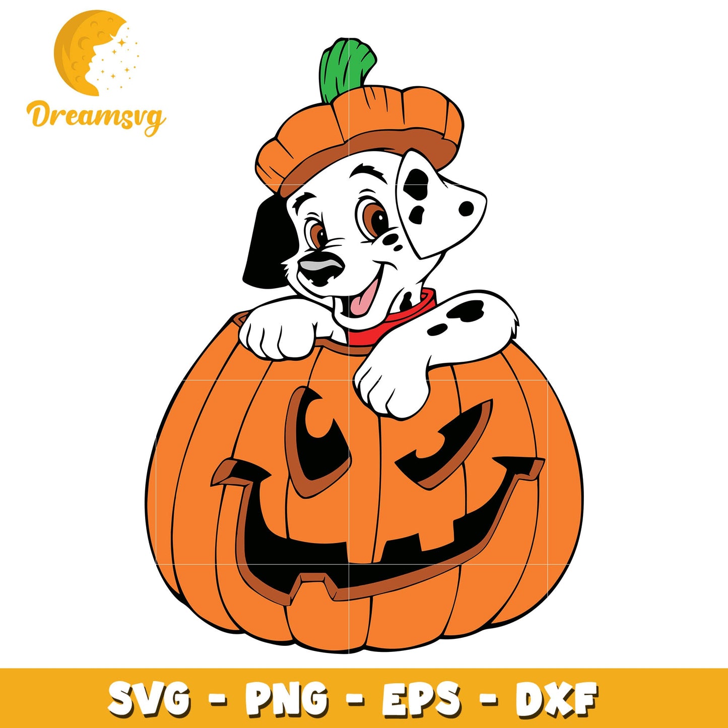 Disney Dalmatian pumpkin svg, halloween svg