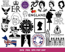 150+ Queen Elizabeth-II Svg, United Kingdom Queen Svg, In memory of Her majesty Queen Elizabeth-II bundle, Digital download