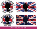 150+ Queen Elizabeth-II Svg, United Kingdom Queen Svg, In memory of Her majesty Queen Elizabeth-II bundle, Digital download