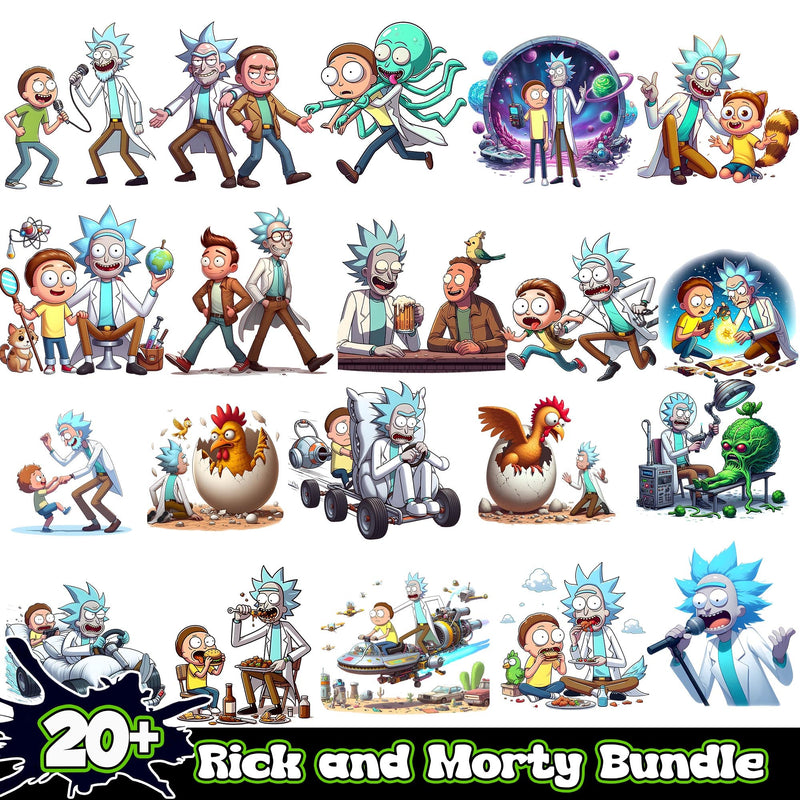 Rick And Morty Bundle 20+ PNG