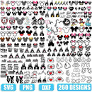 Disney Mickey Mouse SVG, Mickey Mouse SVG Bundle, Cut Files, SVG for Cricut
