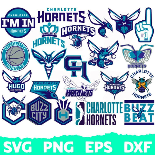 Charlotte Hornets Logo SVG , NBA Hornets Logo PNG, Cut Files, SVG for Cricut