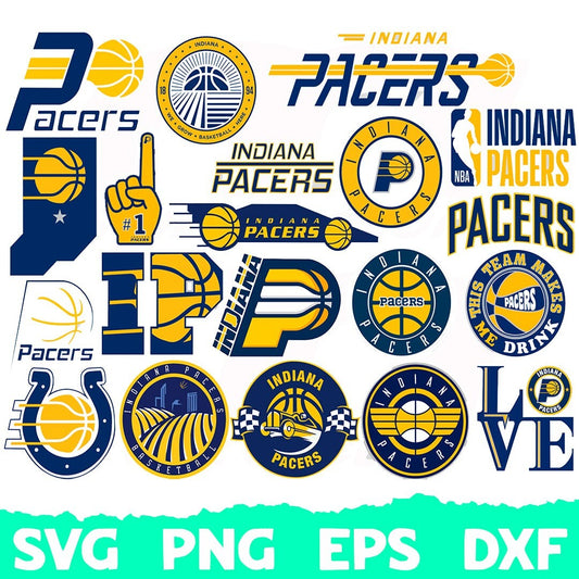 Indiana Pacers Logo SVG, NBA Pacers Logo PNG, Cut Files, SVG for Cricut